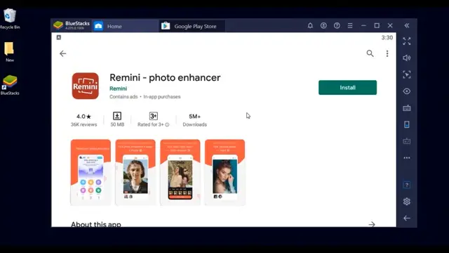 How To Install Remini Photo Enhancer on PC Windows 7 8 10 Mac 1 36 screenshot