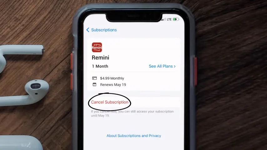 How to Cancel Remini Subscription 0 35 screenshot